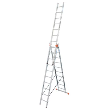 KRAUSE 129680 MONTO Tribilo létrafokos sokcélú létra, háromtagú 3x10 fokos