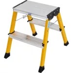   KRAUSE 130044 MONTO Treppy két oldalon járható összecsukható fellépő sárga 2x2 fokos