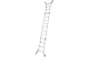 KRAUSE133977 STABILO  teleszkópos csuklós létra 4 szárhosszabbítóval 4x4 fokos