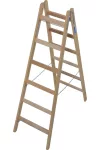 KRAUSE 170088 STABILO két oldalon járható létra, létrafokos, fa 2x6 fokos