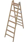 KRAUSE 170095 STABILO két oldalon járható létra, létrafokos, fa 2x7 fokos