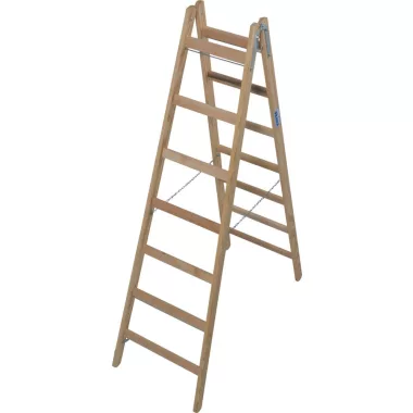 KRAUSE 170095 STABILO két oldalon járható létra, létrafokos, fa 2x7 fokos