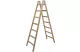 KRAUSE 170095 STABILO két oldalon járható létra, létrafokos, fa 2x7 fokos