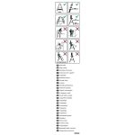   KRAUSE 200198 címke „információ állólétrákhoz” (cse5)