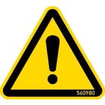   KRAUSE 202031 figyelmeztető tábla „általános veszély“ 50 mm, 5 darab