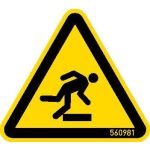   KRAUSE 202048 figyelmeztető tábla „botlásveszély“ 50 mm, 5 darab