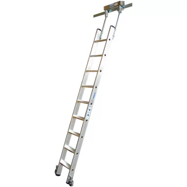 KRAUSE 815644 STABILO lépcsőfokos polclétra t-vezetősínnel 9 fokos