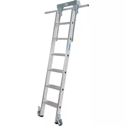   KRAUSE 819314 STABILO lépcsőfokos polclétra cső-vezetősínnel 6 fokos