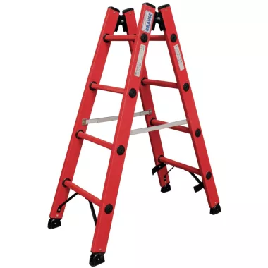 KRAUSE 819703 teljesen műanyag létrafokos két old. járh. állólétra 2x4 fokos