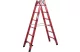 KRAUSE 819727 teljesen műanyag létrafokos két old. járh. állólétra 2x6 fokos