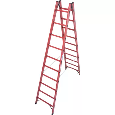 KRAUSE 819741 teljesen műanyag létrafokos két old. járh. állólétra 2x10 fokos