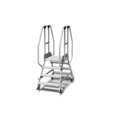 KRAUSE 820747 STABILO gurítható biztonsági dobogó két old. járh. bokaléccel és extra magas kapaszkodóval 2x4 fokoshoz