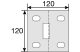 KRAUSE 835208 rendszerelem fali rögzítő 150-200 mm állítható, alaplemez 120x120 mm