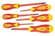 TRACON KSET1000 1000 V-ra szigetelt csavarhúzó szett 1000 V; 1×5,5×125mm; 0,8×4×100mm; 0,4×2,5×75mm