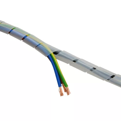 TRACON KSPI-8N Vezetékösszefogó szalagspirál, natúr dmin-dmax=12-50mm, PE