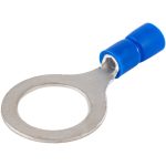   TRACON KSZ12 Szigetelt szemes saru, ónozott elektrolitréz, kék 2,5mm2, M12, (d1=2,3mm, d2=13mm), PVC