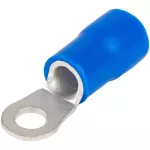   TRACON KSZ16-5 Szigetelt szemes saru, ónozott elektrolitréz, kék 16mm2, M5, (d1=5,8mm, d2=5,3mm),PVC