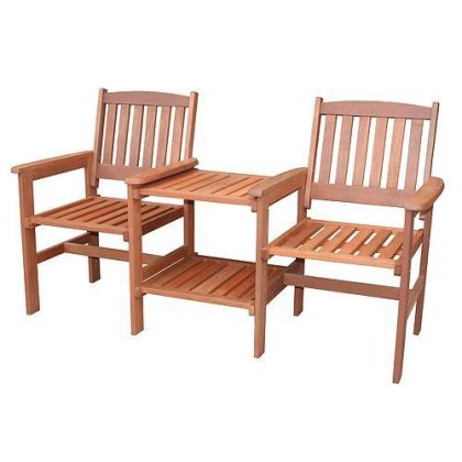 SG Kolding fa kertibútor szett, 2 db székkel