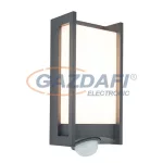   LUTEC 5193003118 QUBO Fali LED lámpatest mozgásérzékelővel, 16W 1000Lm 2700K IP54