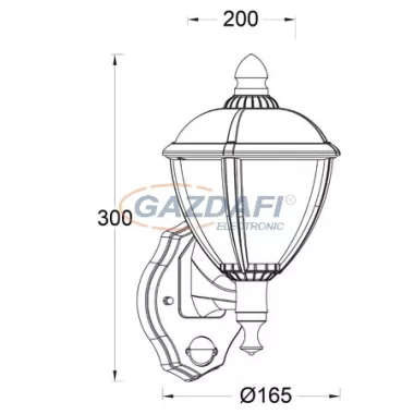 LUTEC 2601-PIR-3K wh UNITE PIR LED Fali kültéri lámpa, IP44
