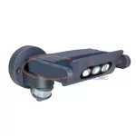   LUTEC 5614404118 6144S-1-PIR gr MINI LEDSPOT LED Fali kültéri lámpa mozgásérzékelővel,9W 605Lm 4000K IP54