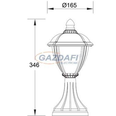 LUTEC 2604-3K wh UNITE LED Álló kültéri lámpa, IP44