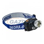 DEDRA Fejlámpa 3W LED fókuszálható 3xAAA elemekkel
