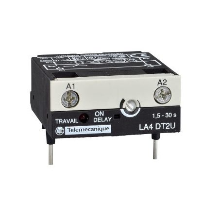  SCHNEIDER LA4DT0U Időzítő blokk, meghúzás késleltető, 0,1....2s