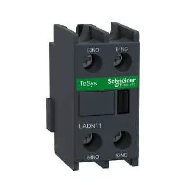 SCHNEIDER LADN11 Segédérintkező blokk, homloklapi, 1Z+1NY, csavaros csatlakozás