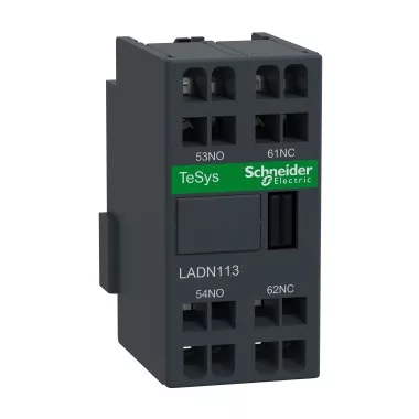 SCHNEIDER LADN113 Segédérintkező blokk, homloklapi, 1Z+1NY, rugós csatlakozás