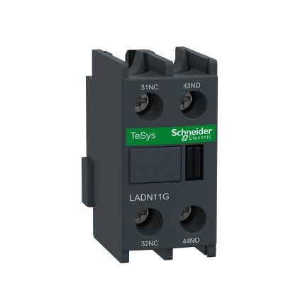   SCHNEIDER LADN11G Segédérintkező blokk, homloklapi, 1Z+1NY, EN50012
