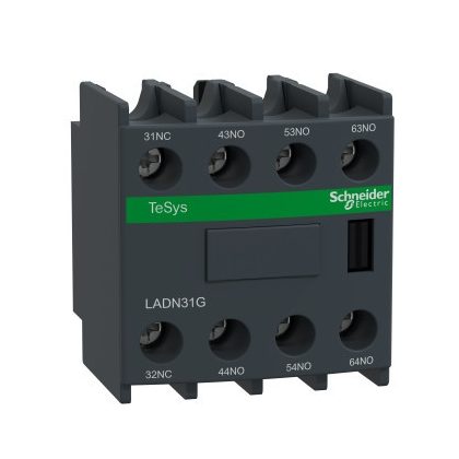   SCHNEIDER LADN31G Segédérintkező blokk, homloklapi, 3Z+1NY