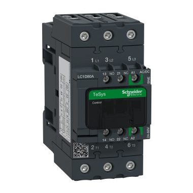 SCHNEIDER LC1D80ABNE TESYS D CONTACTOR-3P-AC3- <= 440V 80A -