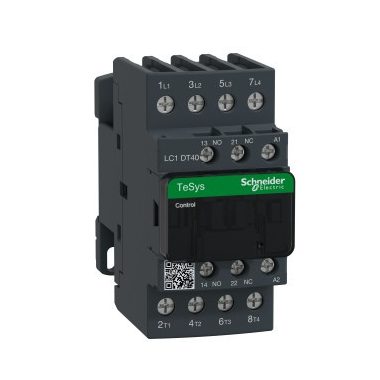 SCHNEIDER LC1DT40U7 AC mágneskapcsoló, 40A (AC1), csavaros csatlakozású, 4Z pólus