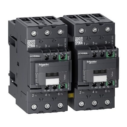   SCHNEIDER LC2D50AEHE TESYS D irányváltó kontaktor GREEN-3P 440V 50A 110VAC