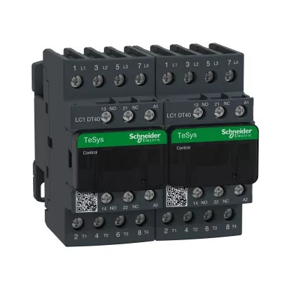   SCHNEIDER LC2DT40G7 AC irányváltó, 40A (AC1), csavaros csatlakozású, 4Z pólus