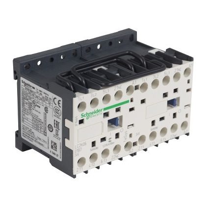 SCHNEIDER LC2K0601B7 Irányváltó mágneskapcsoló 6A, 1 nyitó, AC, 50/60 Hz