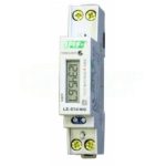   F&F Egyfázisú fogyasztásmérő, LCD, IP20, 230V, max. 45A, TS35/1M