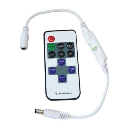   TRACON LED-RF-2 LED controller; mini, with remote control 12-24 VDC, 12 A