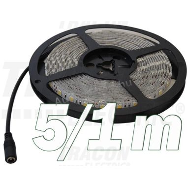 TRACON LED-SZ-144-WW LED strip, indoor SMD5050; 60 LED / m; 14.4 W / m; 530 lm / m; W = 10 mm; 3000 K; IP20, 5 pcs / pack