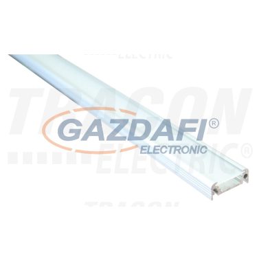 TRACON LEDSZSURFACE Alumínium profil LED szalagokhoz, lapos, felületre W=10 mm