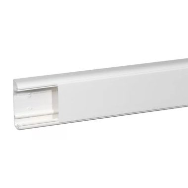 LEGRAND 010463 Univerzális DLP kábelcsatorna, 35 x 105 mm, 85 mm-es hajlékony fedéllel, válaszfal nélkül, Program Mosaic szerelvényekkel szerelhető, 2 m, fehér