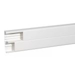   LEGRAND 010470 Universal DLP cable channel, 50 x 195 mm, with 2 x 85 mm flexible cover, without partition, for installation with Program Mosaic fittings, 2 m, white