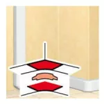 LEGRAND 010605 DLP belső könyök 50x105mm-es csatornához