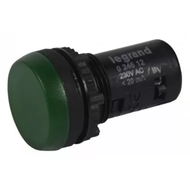 LEGRAND 024612 Osmoz komplett jelzőlámpa - zöld 230V ~