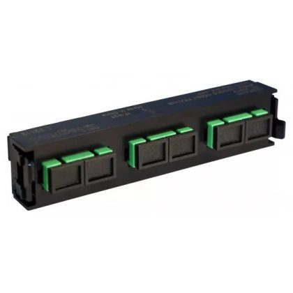   LEGRAND 032112 optikai patch modul 3xSC/APC duplex monomódusú címkével és címketartóval fekete LCS3