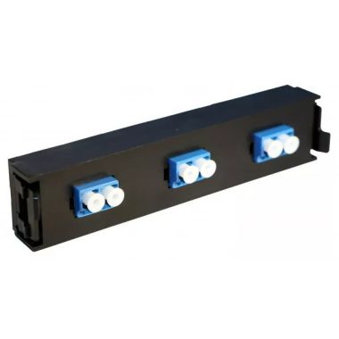 LEGRAND 032113 optikai patch modul 3xLC duplex monomódusú címkével és címketartóval fekete LCS3