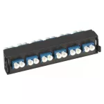 LEGRAND 032114 optikai patch modul 6xLC duplex monomódusú címkével és címketartóval fekete LCS3