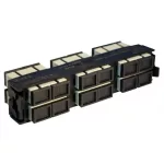 LEGRAND 032121 optikai patch modul 6xSC duplex multimódusú címkével és címketartóval fekete LCS3