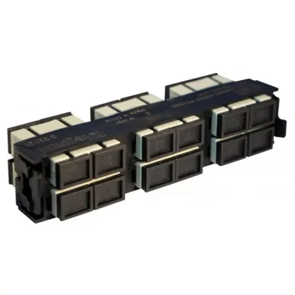   LEGRAND 032121 optikai patch modul 6xSC duplex multimódusú címkével és címketartóval fekete LCS3